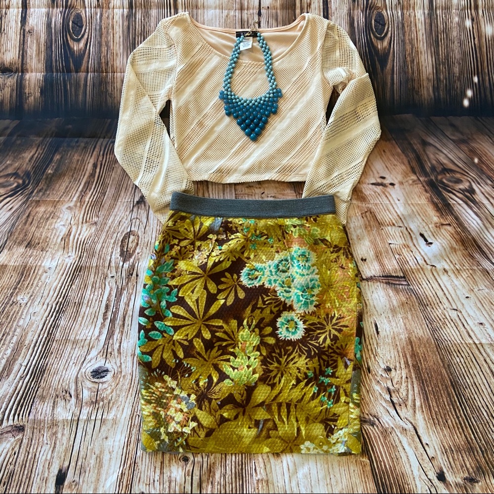 Anthropologie Tracy Reese BOHO pencil skirt